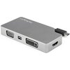 Startech.Com USB-C Multiport Adapter - 4-in-1 - Space Gray - 4K CDPVDHDMDPSG